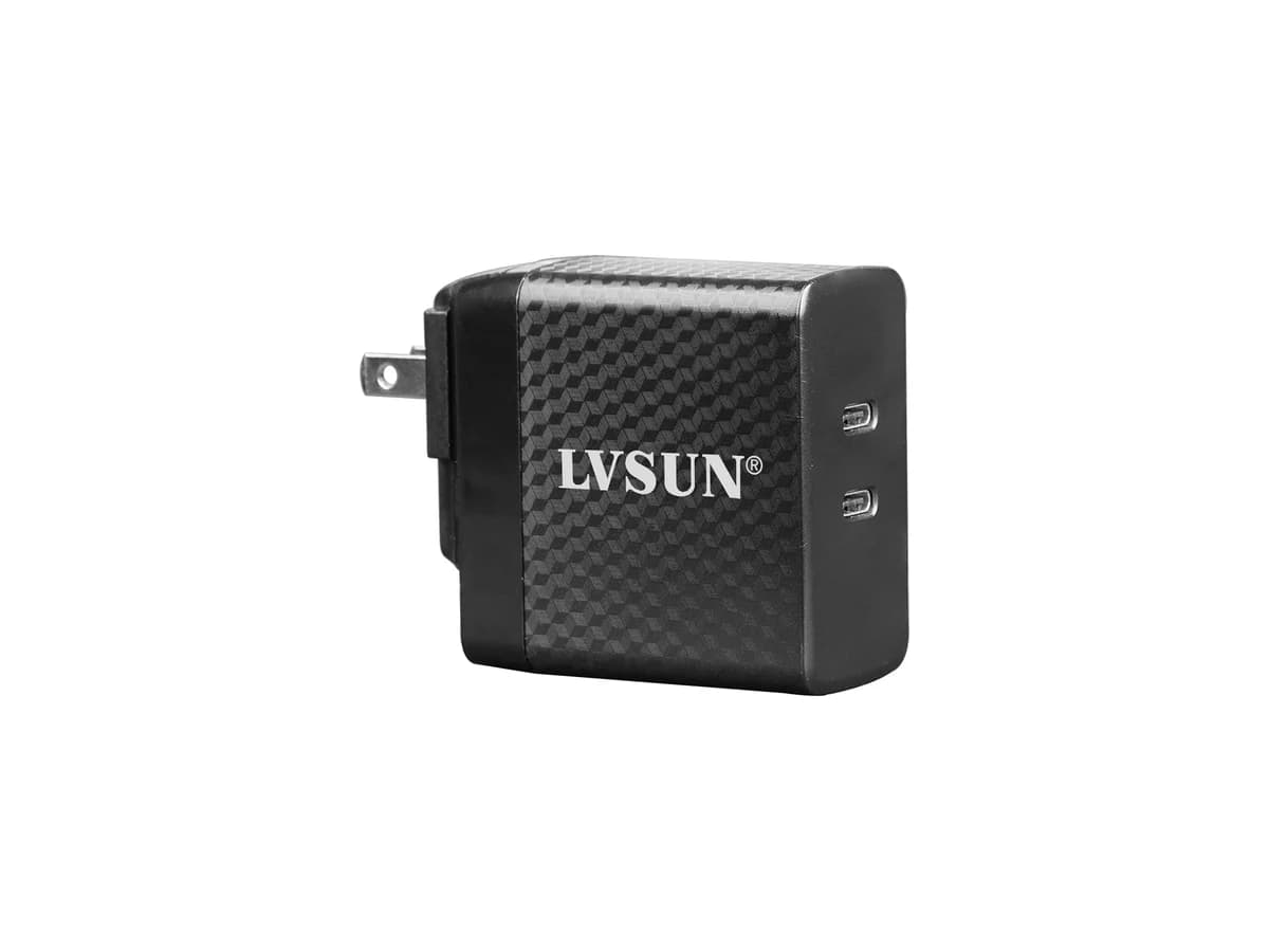 LVSUN LS-GS65-2C 65-W-GaN-Ladegerät mit zwei USB-C-Ports