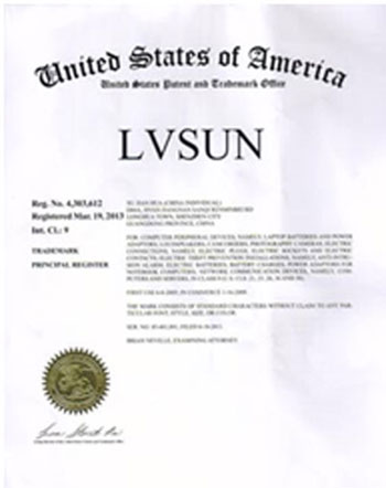 Die Strategie der internationalen Marke „LVSUN“, die Marke „LVSUN“ wurde erfolgreich in den Vereinigten Staaten registriert