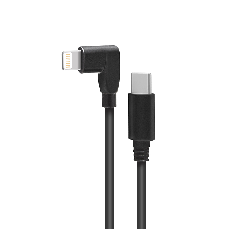 USB-C auf rechtwinkliges Lightning-Kabel