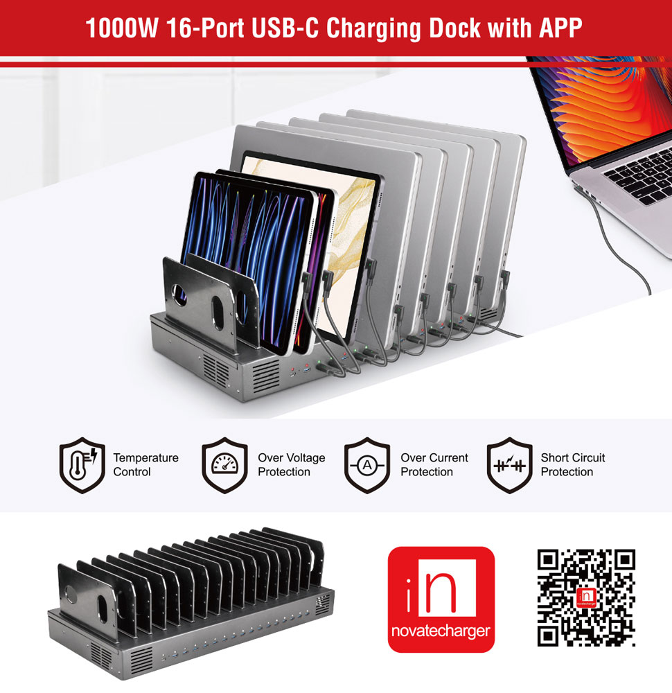 1000W 16-Port USB Charging Duck With APP