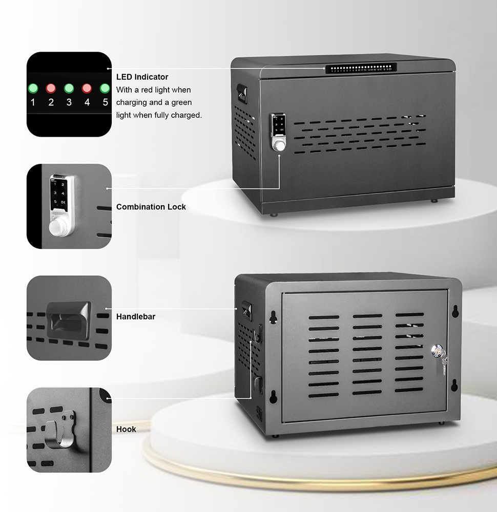 1000W 20 Ports USB-C Charging Cabinet